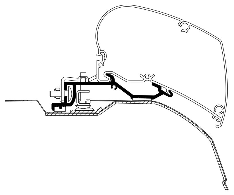 301649 - THULE HIDEAWAY ROOF AWNING ADAPTER