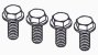 E8810002 - YAKIMA 1A TOWER BOLT 4 PACK (Zone 17C)