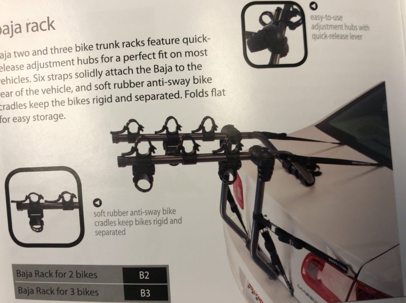 B3 - Hollywood Baja 3 bikes trunk mount
