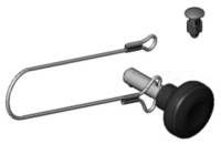 E8880713 - YAKIMA SAFETY PIN/LANYARD - GREY  (Zone 17C)