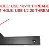 HPN-13 - THREADED HITCH PIN: 1/2-13 - Image 2