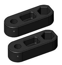 E8820186 - YAKIMA BEDROCK SHORT ADAPTER, PAIR