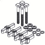 E8850006 - YAKIMA GUNWALE BRACKET HARDWARE