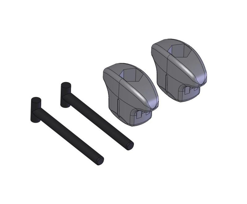 E8860054 - YAKIMA SHOWBOAT T BOLT/KNOB SET