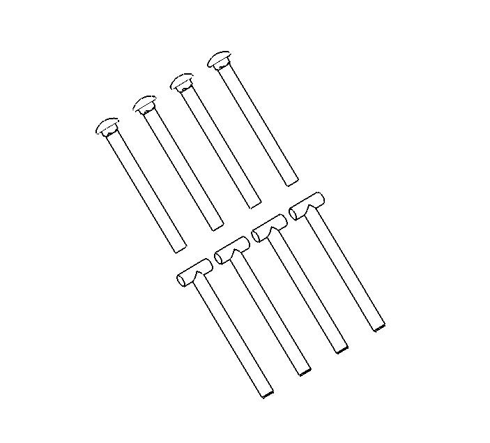 E8870068 - YAKIMA WARRIOR BASKET HARDWARE 1/4'' X 3''