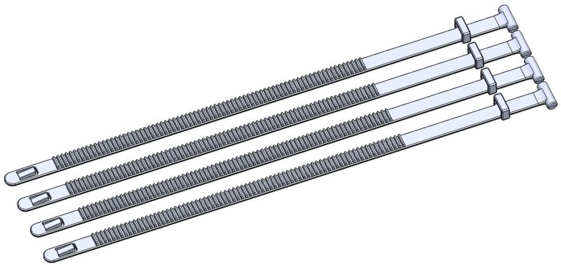 E8880587 - YAKIMA WINDSHIELD STRAPS 4 PACK