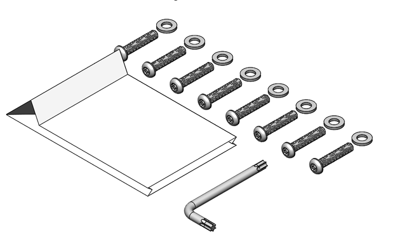 E8880762 - YAKIMA LANDING PAD 19 HARDWARE BAG