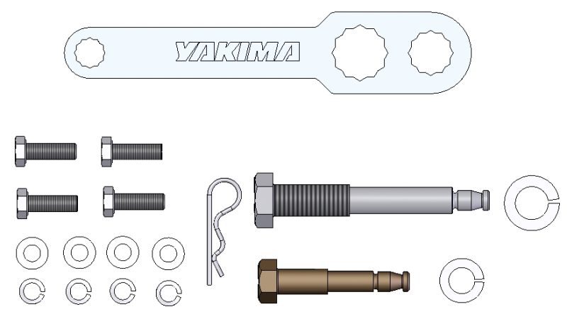 E8890195 - YAKIMA HARDWARE BAG HOLDUP 2009