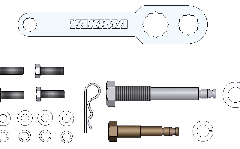 E8890195 - YAKIMA HARDWARE BAG HOLDUP 2009