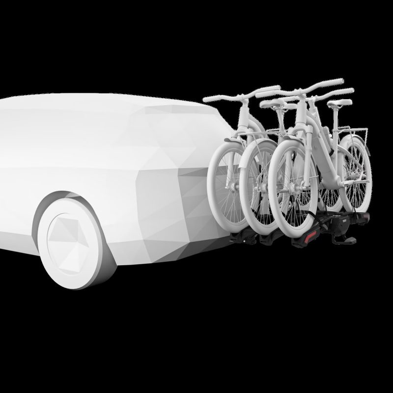 903310 - Thule Epos 3-bike foldable hitch platform bike rack - Image 2